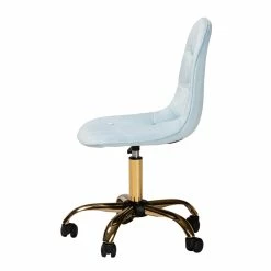Best deal 😀 Baxton Studio Kabira Aqua Velvet Fabric And Gold Metal Swivel Office Chair ⌛ 17 Best deal 😀 Baxton Studio Kabira Aqua Velvet Fabric And Gold Metal Swivel Office Chair ⌛ -Deals Writing Desks Store 2574325 2 L