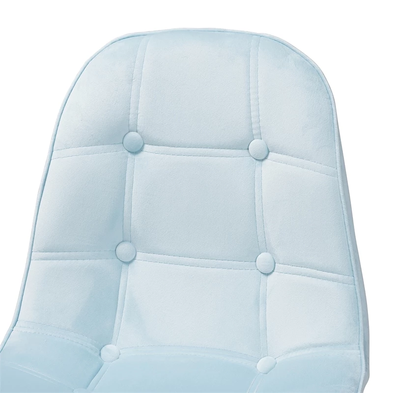 Best deal 😀 Baxton Studio Kabira Aqua Velvet Fabric And Gold Metal Swivel Office Chair ⌛ 8 Best deal 😀 Baxton Studio Kabira Aqua Velvet Fabric And Gold Metal Swivel Office Chair ⌛ - Image 6