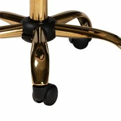 Hot Sale 👍 Baxton Studio Kabira Pink Velvet Fabric And Gold Metal Swivel Office Chair 👏 21 Hot Sale 👍 Baxton Studio Kabira Pink Velvet Fabric And Gold Metal Swivel Office Chair 👏 -Deals Writing Desks Store 2574326 6 L