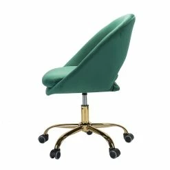 Top 10 โ๏ธ 14 Karat Home Velvet Fabric Upholstered/Iron Task Office Chair In Green ๐ 7 Top 10 โ๏ธ 14 Karat Home Velvet Fabric Upholstered/Iron Task Office Chair In Green ๐ -Deals Writing Desks Store 2577336 2 L