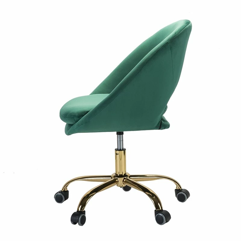 Top 10 โ๏ธ 14 Karat Home Velvet Fabric Upholstered/Iron Task Office Chair In Green ๐ 5 Top 10 โ๏ธ 14 Karat Home Velvet Fabric Upholstered/Iron Task Office Chair In Green ๐ - Image 3