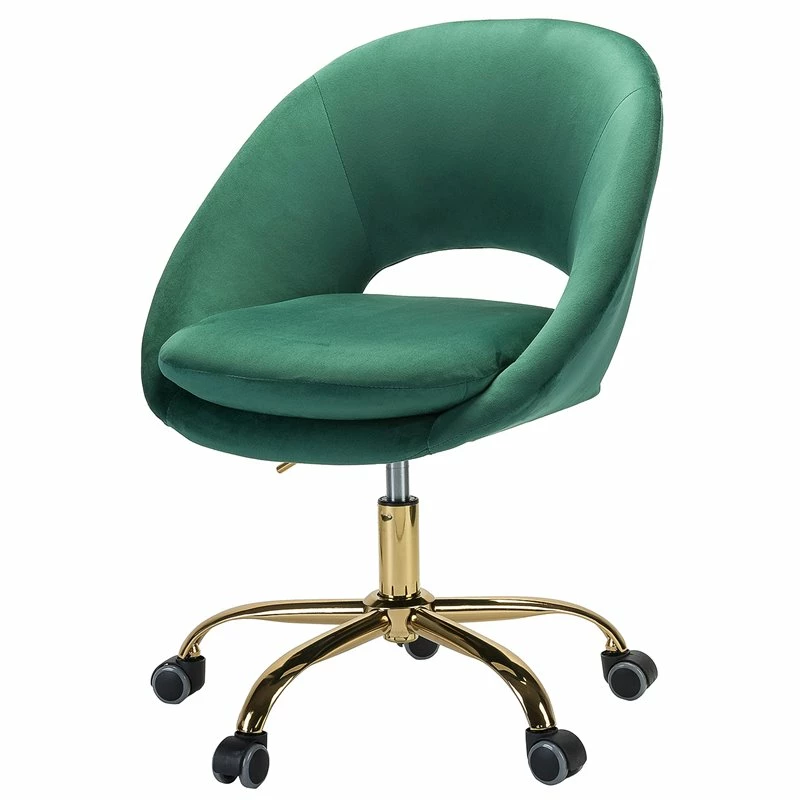 Top 10 โ๏ธ 14 Karat Home Velvet Fabric Upholstered/Iron Task Office Chair In Green ๐ 3 Top 10 โ๏ธ 14 Karat Home Velvet Fabric Upholstered/Iron Task Office Chair In Green ๐