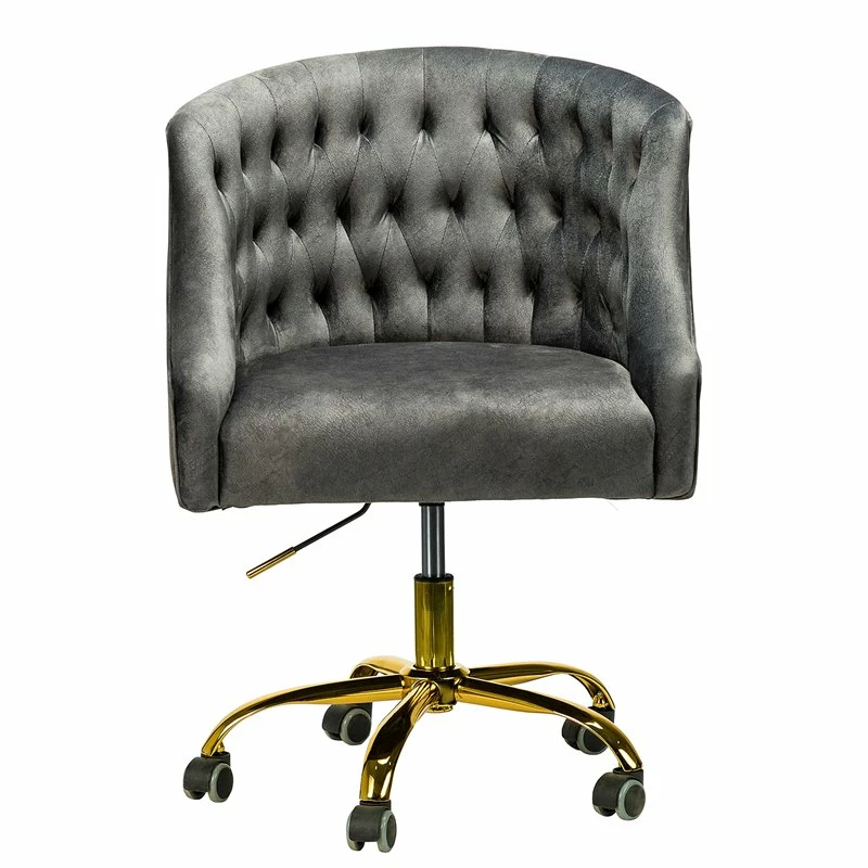 Best reviews of 🥰 14 Karat Home Velvet Fabric Upholstered/Iron Task Office Chair In Charcoal/Gold 🤩 3 Best reviews of 🥰 14 Karat Home Velvet Fabric Upholstered/Iron Task Office Chair In Charcoal/Gold 🤩