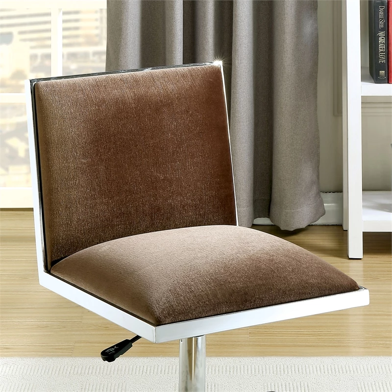 Cheapest 🔥 Urbanpro Contemporary Fabric Ergonomic Armless Office Chair In Brown 🥰 6 Cheapest 🔥 Urbanpro Contemporary Fabric Ergonomic Armless Office Chair In Brown 🥰 - Image 4