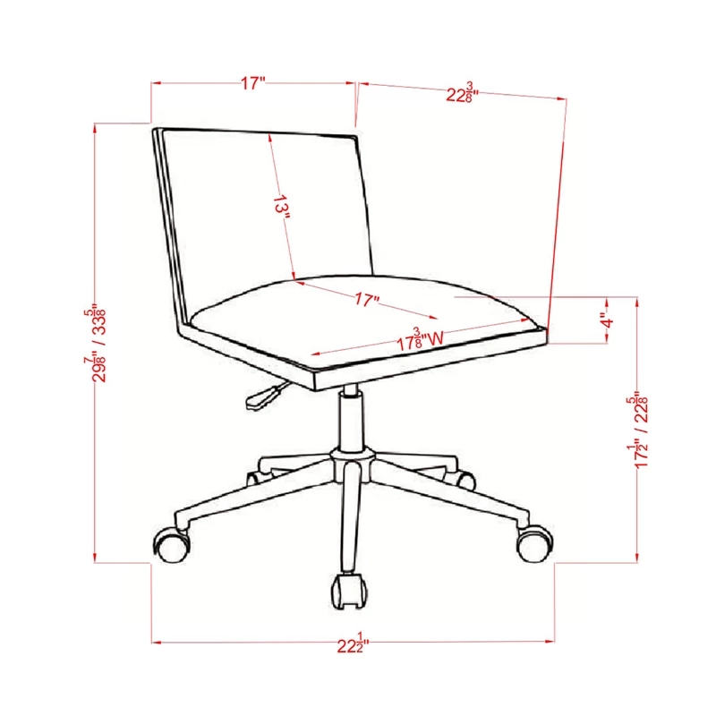 Cheapest 🔥 Urbanpro Contemporary Fabric Ergonomic Armless Office Chair In Brown 🥰 5 Cheapest 🔥 Urbanpro Contemporary Fabric Ergonomic Armless Office Chair In Brown 🥰 - Image 3