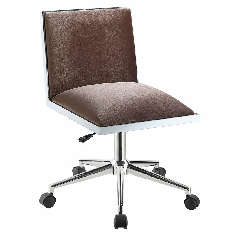 Cheapest 🔥 Urbanpro Contemporary Fabric Ergonomic Armless Office Chair In Brown 🥰 3 Cheapest 🔥 Urbanpro Contemporary Fabric Ergonomic Armless Office Chair In Brown 🥰