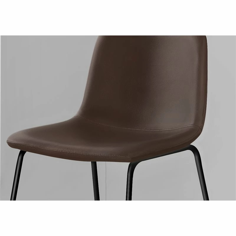 Budget ๐งจ Monarch Modern Polyurethane & Metal Upholstered Office Chair In Brown ๐ฅฐ 5 Budget ๐งจ Monarch Modern Polyurethane & Metal Upholstered Office Chair In Brown ๐ฅฐ - Image 3