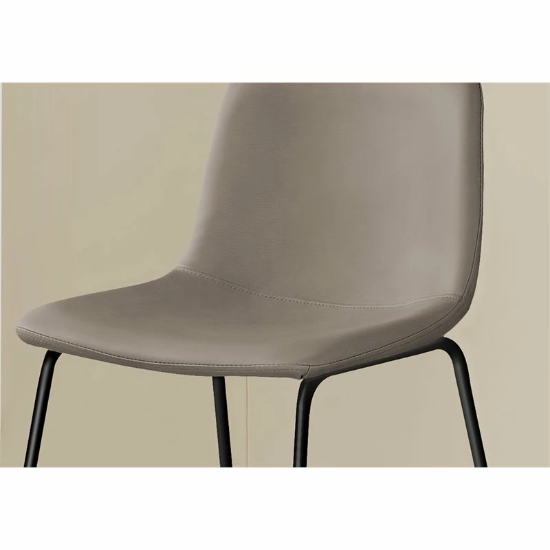Hot Sale ✨ Monarch Modern Polyurethane & Metal Upholstered Office Chair In Taupe/Black 🤩 5 Hot Sale ✨ Monarch Modern Polyurethane & Metal Upholstered Office Chair In Taupe/Black 🤩 - Image 3