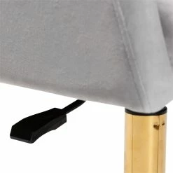 Cheapest ⌛ Baxton Studio Ravenna Grey Velvet Fabric And Gold Metal Swivel Office Chair ⭐ 24 Cheapest ⌛ Baxton Studio Ravenna Grey Velvet Fabric And Gold Metal Swivel Office Chair ⭐ -Deals Writing Desks Store 2599706 7 L