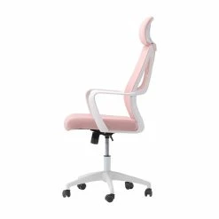 Promo 😍 CorLiving Workspace Fabric Mesh Back Pink And White Office Chair 🎉 18 Promo 😍 CorLiving Workspace Fabric Mesh Back Pink And White Office Chair 🎉 -Deals Writing Desks Store 2611411 3 L