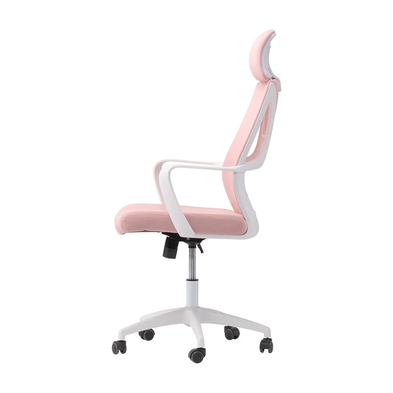 Promo 😍 CorLiving Workspace Fabric Mesh Back Pink And White Office Chair 🎉 6 Promo 😍 CorLiving Workspace Fabric Mesh Back Pink And White Office Chair 🎉 - Image 4
