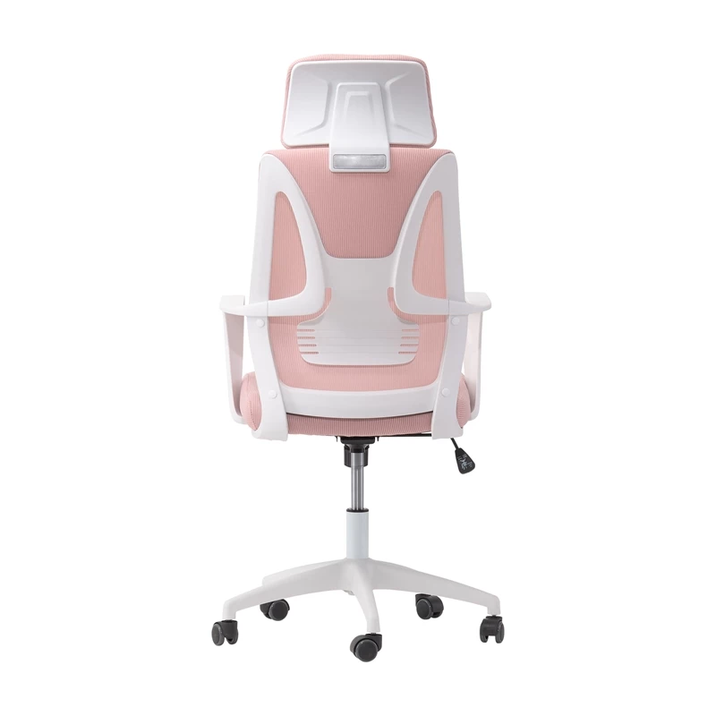 Promo 😍 CorLiving Workspace Fabric Mesh Back Pink And White Office Chair 🎉 8 Promo 😍 CorLiving Workspace Fabric Mesh Back Pink And White Office Chair 🎉 - Image 6