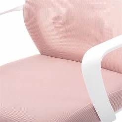 Promo 😍 CorLiving Workspace Fabric Mesh Back Pink And White Office Chair 🎉 23 Promo 😍 CorLiving Workspace Fabric Mesh Back Pink And White Office Chair 🎉 -Deals Writing Desks Store 2611411 8 L