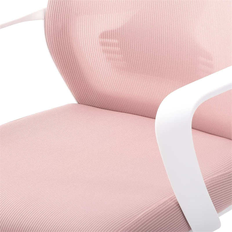 Promo 😍 CorLiving Workspace Fabric Mesh Back Pink And White Office Chair 🎉 11 Promo 😍 CorLiving Workspace Fabric Mesh Back Pink And White Office Chair 🎉 - Image 9