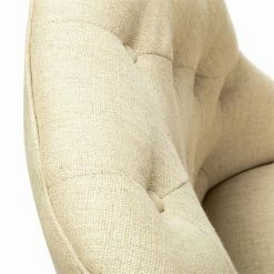 Budget 🎁 HomeRoots 'Beige Natural Tufted Back Linen Style Rolling Office Chair 🎉 10 Budget 🎁 HomeRoots 'Beige Natural Tufted Back Linen Style Rolling Office Chair 🎉 -Deals Writing Desks Store 2623814 4 L