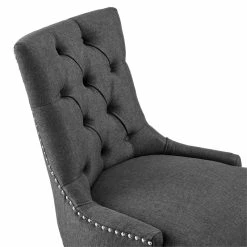 Wholesale 🎁 Modway Regent Tufted Back Modern Fabric Swivel Office Chair In Gray/Black ❤️ -Deals Writing Desks Store 2633554 5 L