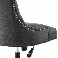 Wholesale 🎁 Modway Regent Tufted Back Modern Fabric Swivel Office Chair In Gray/Black ❤️ -Deals Writing Desks Store 2633554 6 L
