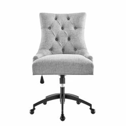 Brand new ๐ฏ Modway Regent Tufted Back Modern Fabric Swivel Office Chair In Light Gray/Black โจ 17 Brand new ๐ฏ Modway Regent Tufted Back Modern Fabric Swivel Office Chair In Light Gray/Black โจ -Deals Writing Desks Store 2633555 2 L