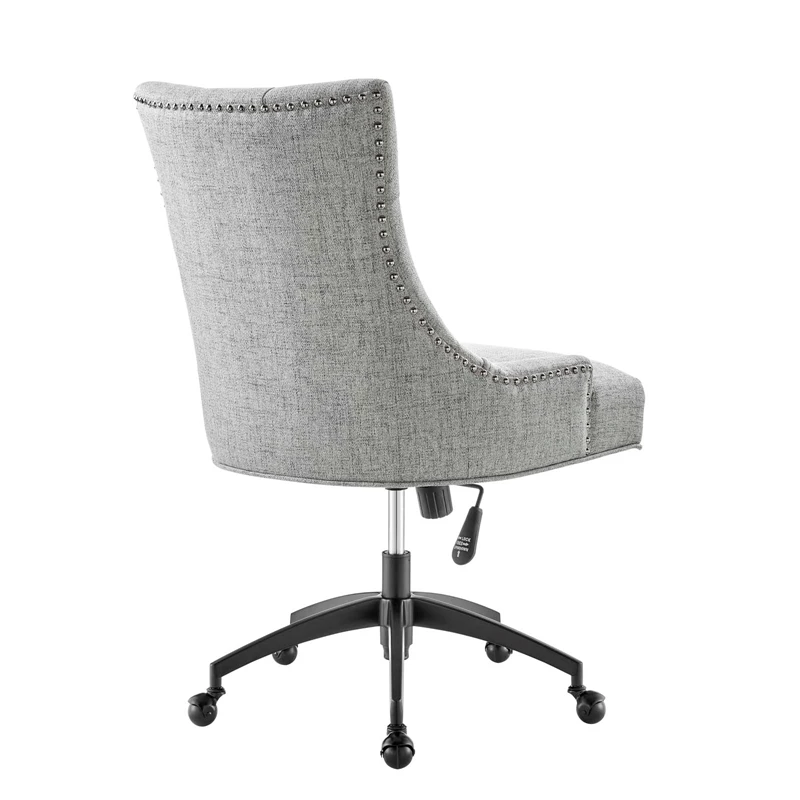 Brand new ๐ฏ Modway Regent Tufted Back Modern Fabric Swivel Office Chair In Light Gray/Black โจ 9 Brand new ๐ฏ Modway Regent Tufted Back Modern Fabric Swivel Office Chair In Light Gray/Black โจ - Image 7