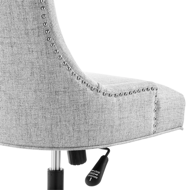 Brand new ๐ฏ Modway Regent Tufted Back Modern Fabric Swivel Office Chair In Light Gray/Black โจ 5 Brand new ๐ฏ Modway Regent Tufted Back Modern Fabric Swivel Office Chair In Light Gray/Black โจ - Image 3