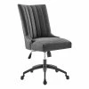 Coupon 👏 Modway Empower 21.5" Tufted Fabric Swivel Office Chair In Gray/Black 🎁 -Deals Writing Desks Store 2633608 8 L