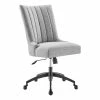 Wholesale 🔔 Modway Empower 21.5" Tufted Fabric Swivel Office Chair In Light Gray/Black 💯 -Deals Writing Desks Store 2633609 8 L