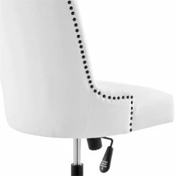 Best Pirce ✔️ Modway Empower 21.5" Tufted Fabric Swivel Office Chair In White/Black 🌟 -Deals Writing Desks Store 2633610 5 L