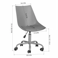 Best deal 😀 FurnitureR Task Office Chair Swivel Desk Chairs With Adjustable Height 👏 -Deals Writing Desks Store 2638530 3 L