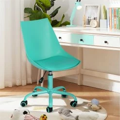 Outlet 🛒 FurnitureR Green Task Office Chair Swivel Adjustable Height 😉 -Deals Writing Desks Store 2638532 1 L