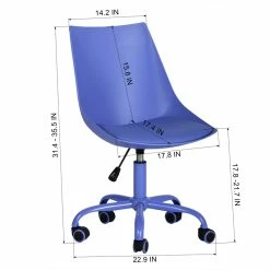 Best deal 🎉 FurnitureR Purple Task Office Chair Swivel Adjustable Height 😀 -Deals Writing Desks Store 2638533 3 L