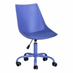Best deal 🎉 FurnitureR Purple Task Office Chair Swivel Adjustable Height 😀