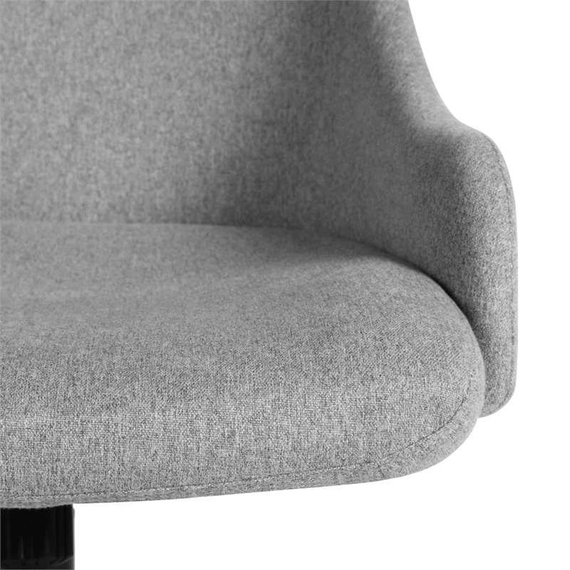 Best Sale 🎁 FurnitureR Grey Upholstered Adjustable High Back Task Chair 🌟 8 Best Sale 🎁 FurnitureR Grey Upholstered Adjustable High Back Task Chair 🌟 - Image 6