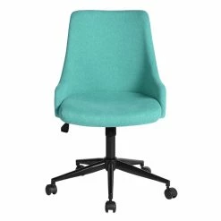 Buy ⭐ FurnitureR Upholstered Adjustable High Back Task Chair ⌛ -Deals Writing Desks Store 2638536 2 L