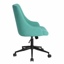 Buy ⭐ FurnitureR Upholstered Adjustable High Back Task Chair ⌛ -Deals Writing Desks Store 2638536 6 L
