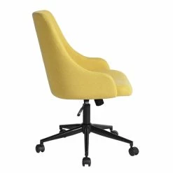 Best Sale 💯 FurnitureR Upholstered Adjustable High Back Task Chair 👍 -Deals Writing Desks Store 2638537 6 L