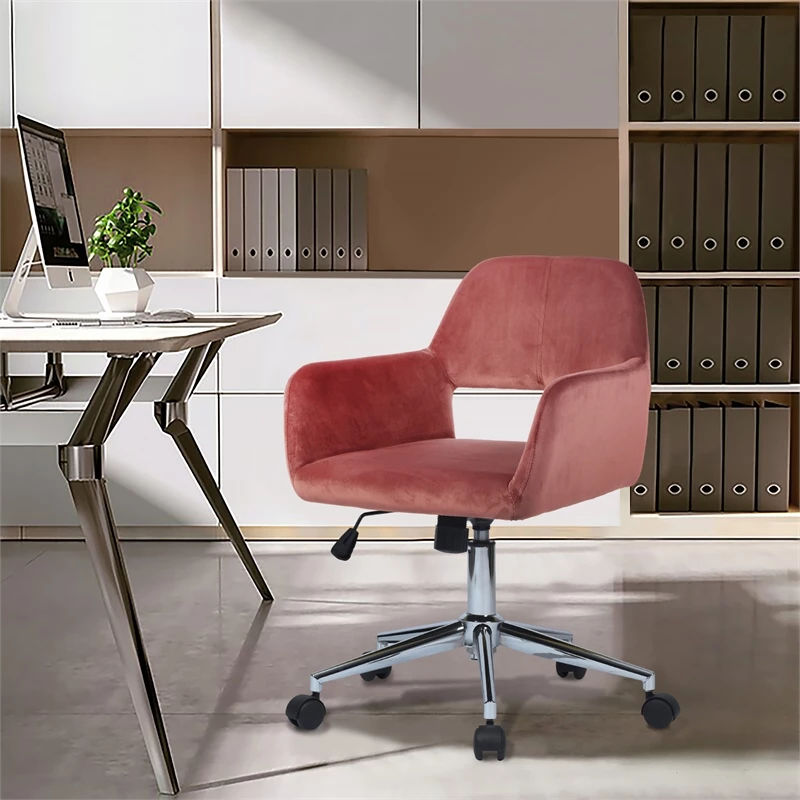 New 🔔 FurnitureR Homycasa Rose Velvet Upholstered Task Chair Swivel Home Office Chair 😉 9 New 🔔 FurnitureR Homycasa Rose Velvet Upholstered Task Chair Swivel Home Office Chair 😉 - Image 7