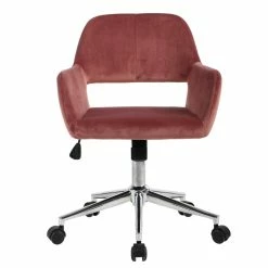 New 🔔 FurnitureR Homycasa Rose Velvet Upholstered Task Chair Swivel Home Office Chair 😉 14 New 🔔 FurnitureR Homycasa Rose Velvet Upholstered Task Chair Swivel Home Office Chair 😉 -Deals Writing Desks Store 2642214 2 L
