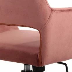 New 🔔 FurnitureR Homycasa Rose Velvet Upholstered Task Chair Swivel Home Office Chair 😉 12 New 🔔 FurnitureR Homycasa Rose Velvet Upholstered Task Chair Swivel Home Office Chair 😉 -Deals Writing Desks Store 2642214 4 L