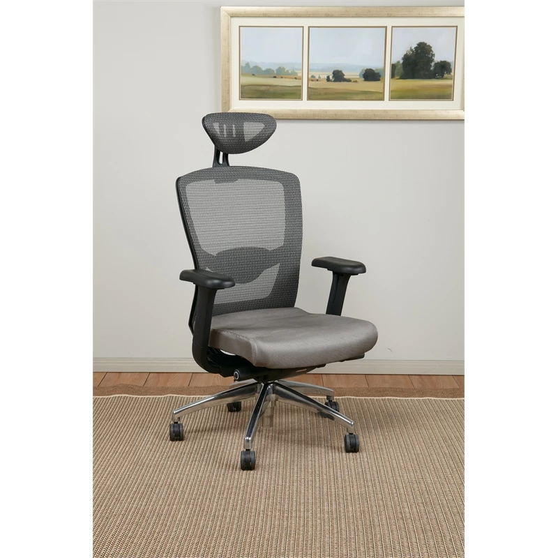 Promo ๐ Office Star Gray ProGrid High Back Office Chair In Fabric With Adjustable Arms โ๏ธ 4 Promo ๐ Office Star Gray ProGrid High Back Office Chair In Fabric With Adjustable Arms โ๏ธ - Image 2