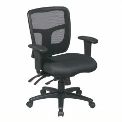 Best Pirce 🤩 Office Star ProGrid Black Mid Back Managers Office Chair With Adjustable Arms ⌛