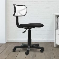 Budget 👏 Techni Mobili Mesh Task Office Chair In White 😍 -Deals Writing Desks Store 365747 11 L