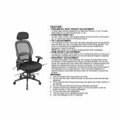 Top 10 🤩 Office Star SPACE Deluxe Black Matrex Back Executive Office Chair With Mesh Seat ✔️ -Deals Writing Desks Store 3864 1 L