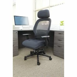 Top 10 🤩 Office Star SPACE Deluxe Black Matrex Back Executive Office Chair With Mesh Seat ✔️ -Deals Writing Desks Store 3864 2 L