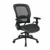 Buy 💯 Office Star Professional Breathable Mesh Black Chair With Industrial Steel Finish Accents 🔥 -Deals Writing Desks Store 3869 5 L