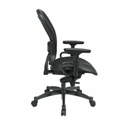Buy 💯 Office Star Professional Breathable Mesh Black Chair With Industrial Steel Finish Accents 🔥 -Deals Writing Desks Store 3869 6 L