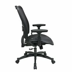 Cheap 🔥 Office Star Air Grid Black Fabric Seat Back Adjustable Arms And Lumbar Managers Chair ✨ -Deals Writing Desks Store 3908 2 L