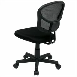 Coupon 🔔 Office Star Mesh Task Chair In Black Fabric By OSP Home Furnishings ⭐ -Deals Writing Desks Store 438431 5 L
