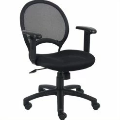 Deals ✨ Boss Office Products Boss Office Mesh Back Task Office Chair With Adjustable Arms 💯