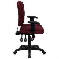 Discount 😀 Flash Furniture Mid Back Ergonomic Office Chair In Burgundy 🎁 6 Discount 😀 Flash Furniture Mid Back Ergonomic Office Chair In Burgundy 🎁 -Deals Writing Desks Store 454597 2 L