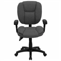 Wholesale 🎁 Flash Furniture Mid Back Ergonomic Task Office Chair With Arms In Gray ❤️